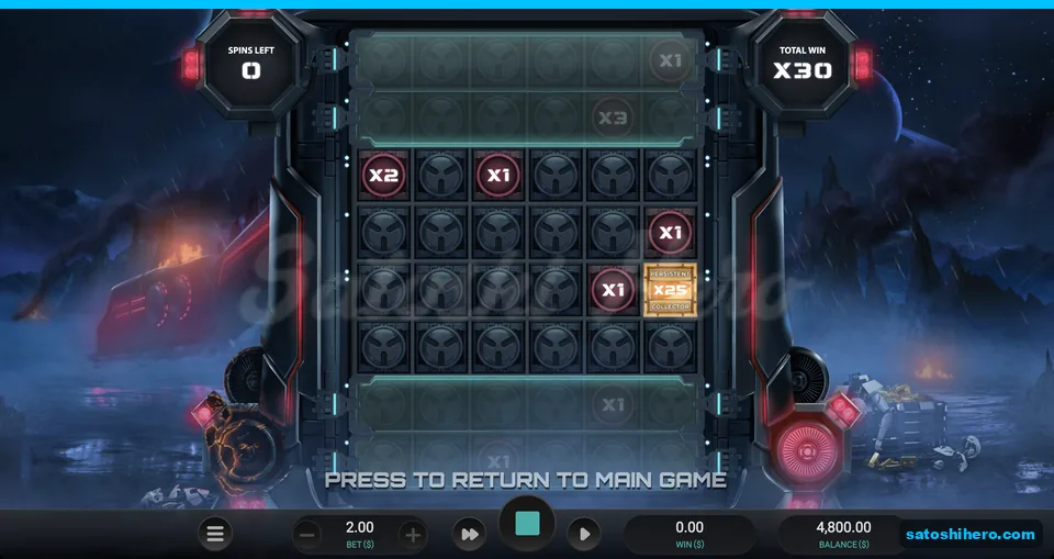 Collect screen showing sixty dollar total