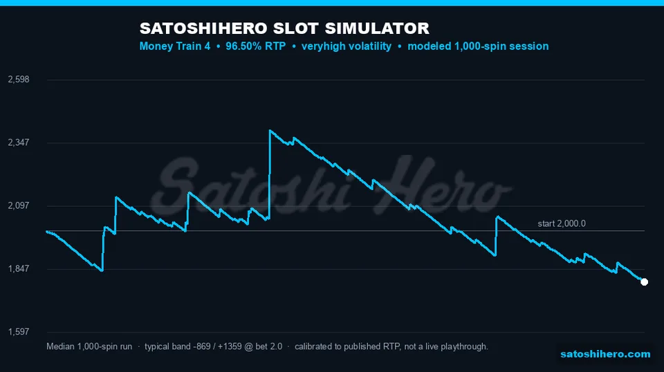 Balance line drops then swings sharply