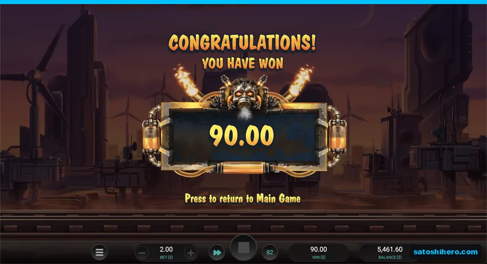 Collect screen shows a $90 bonus total