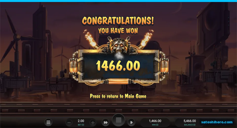 Collect screen displays a $1,466 payout