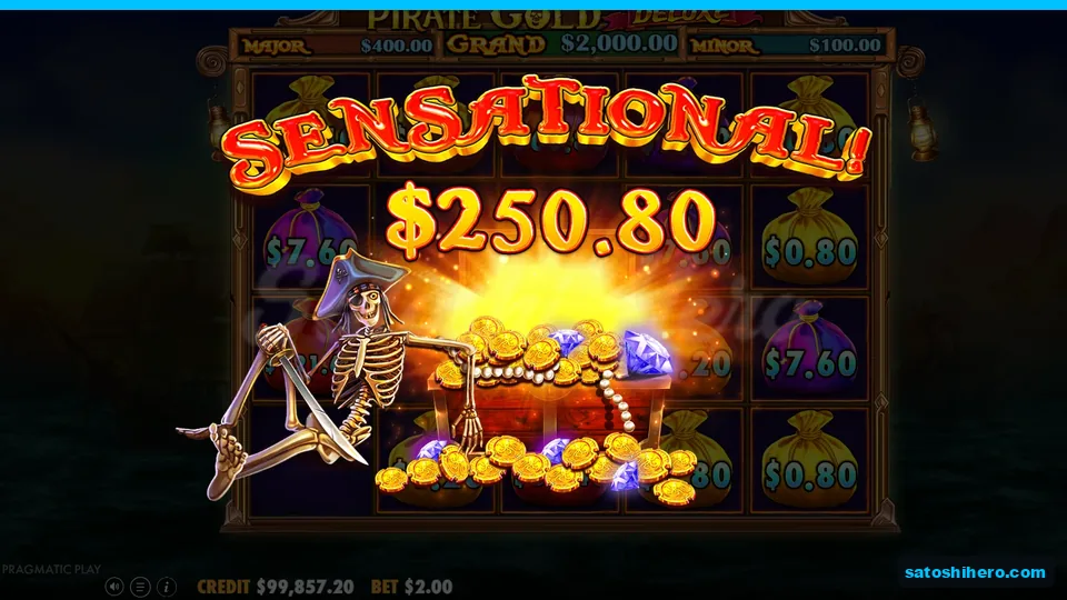 Sensational win screen pays two hundred fifty dollars eighty