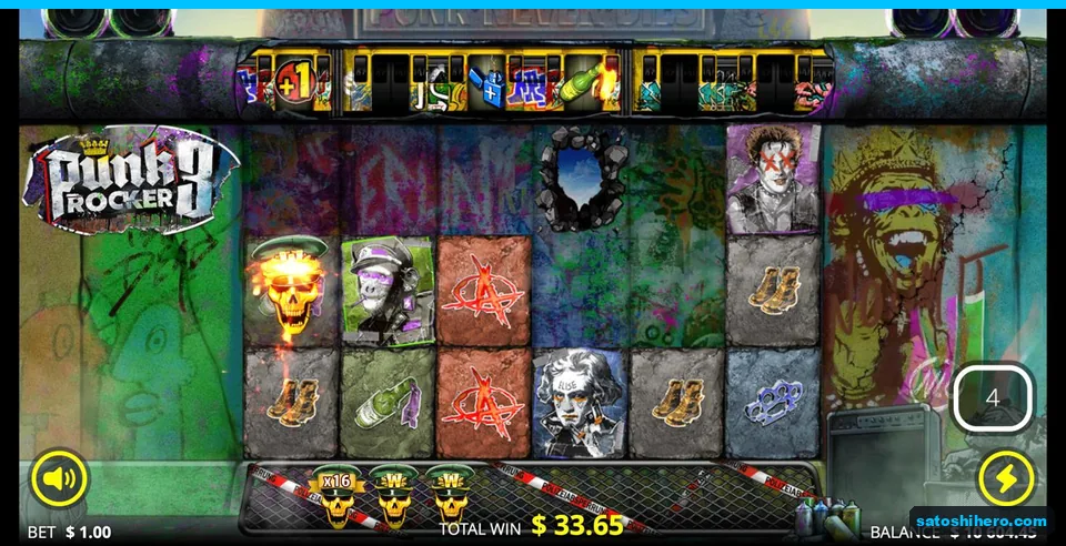 Golden skull Wild sits during free spins