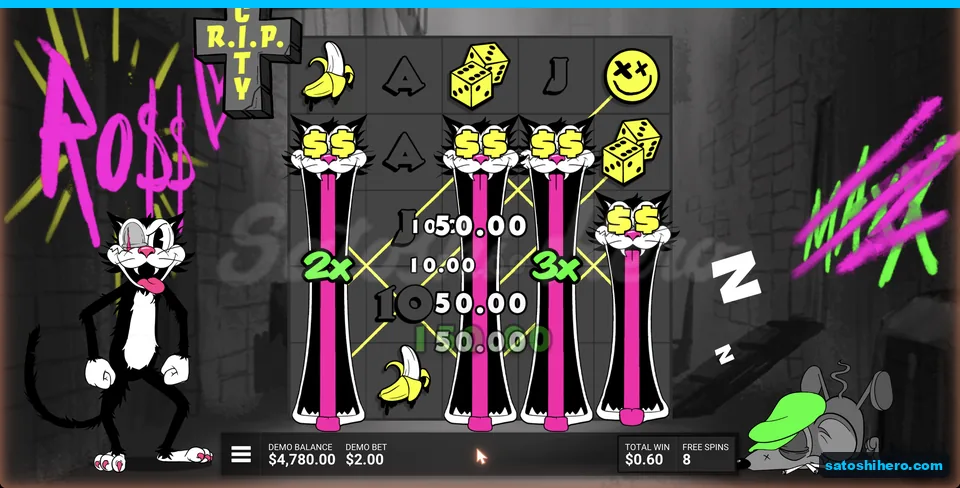 Four expanded columns fill one bonus spin