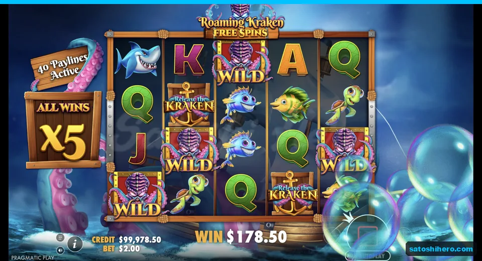 Free spins continue with roaming wilds at x5