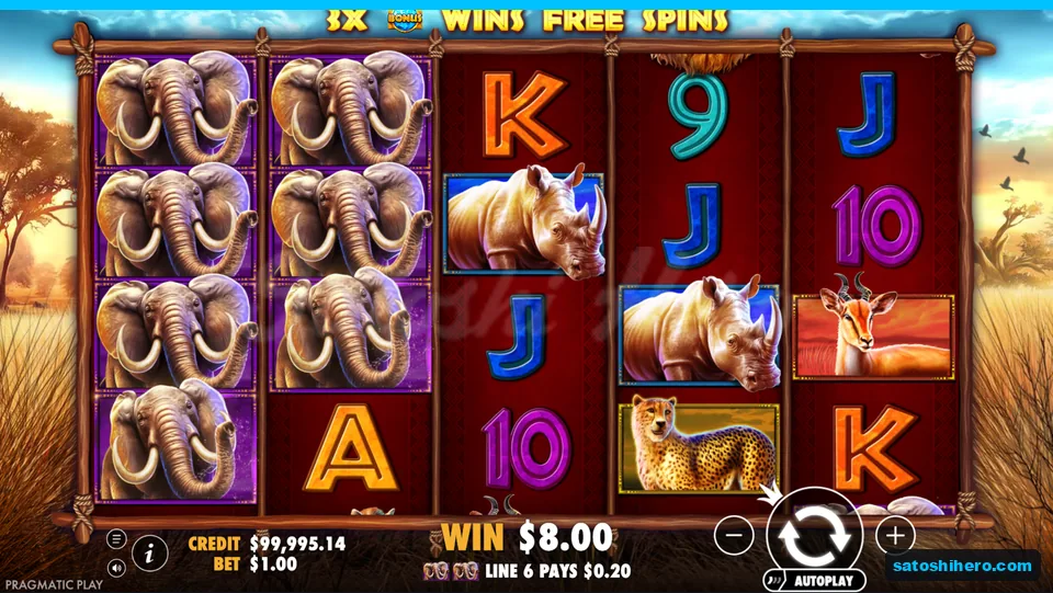 Settled safari board with stacked elephants