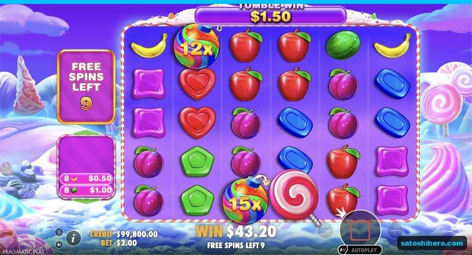 Free spins show 12x and 15x bombs