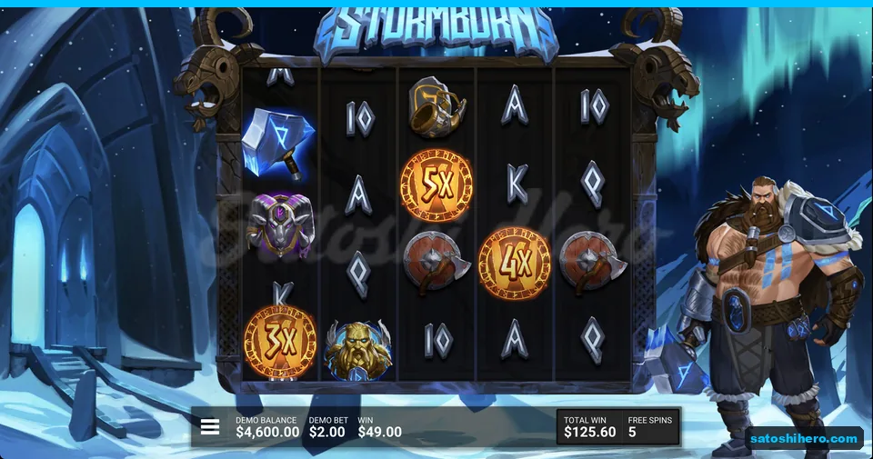 Mjolnir hammer and wild multipliers on reels