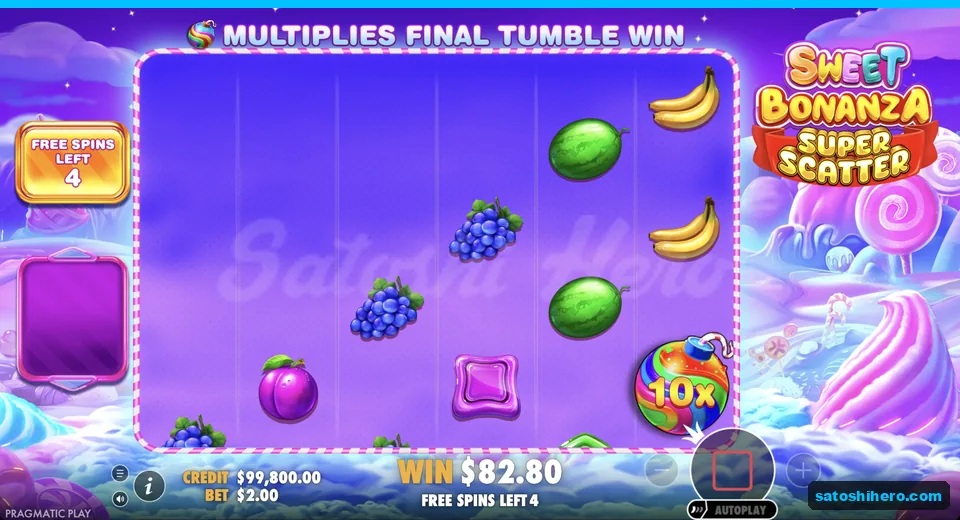 10x bomb lands during bought free spins