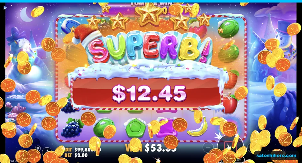 Big tumble pays during the bonus round