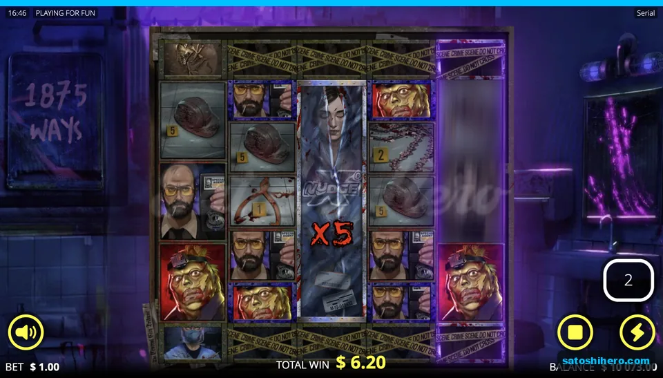 Stacked wild holds a 5x multiplier