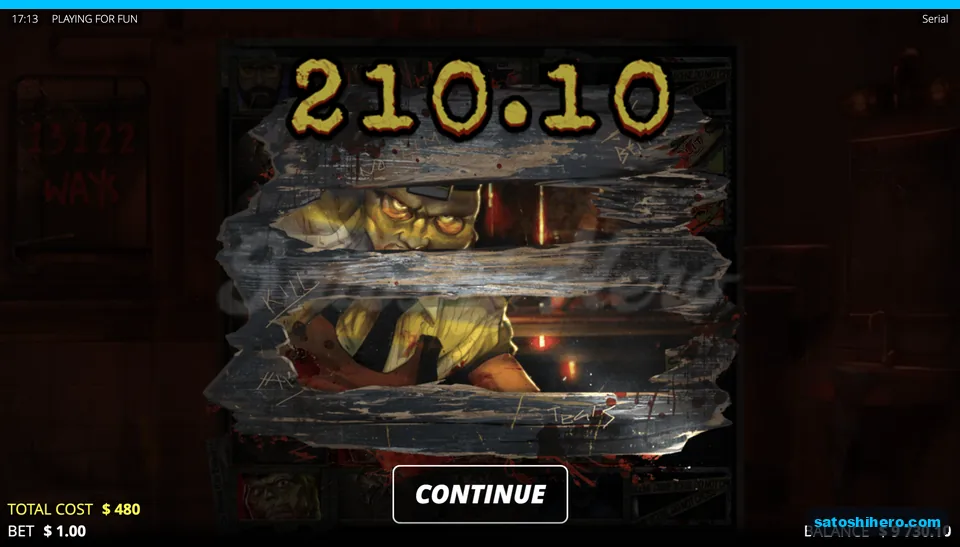 Collect screen shows a $210.10 payout