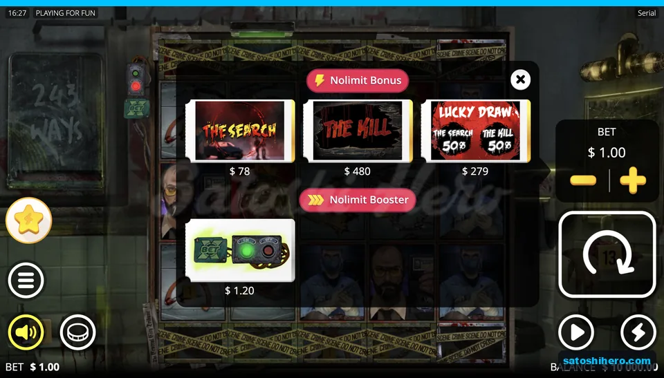Bonus menu shows three buy prices