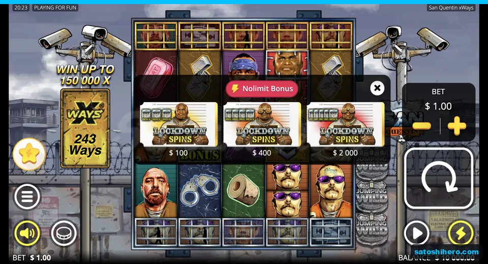 Bonus menu shows three Lockdown prices