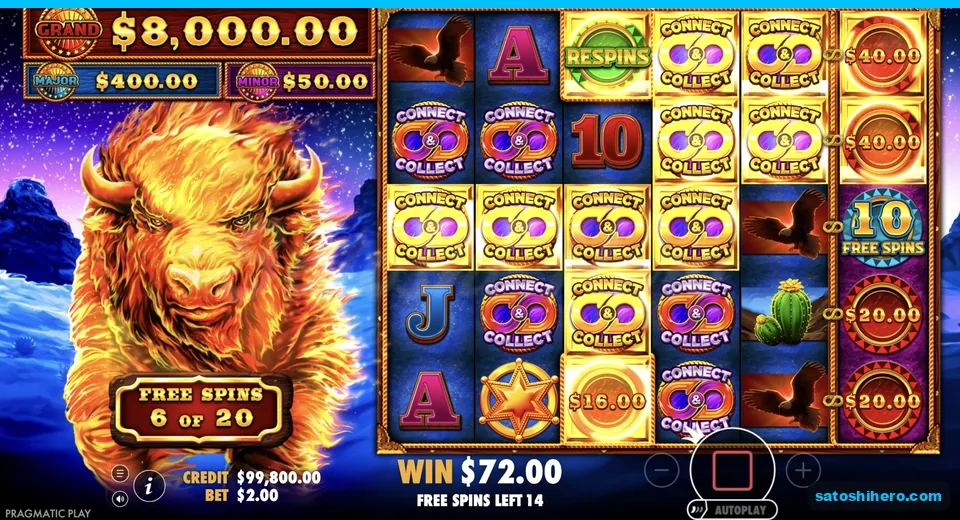 Free spins board fills with collect symbols