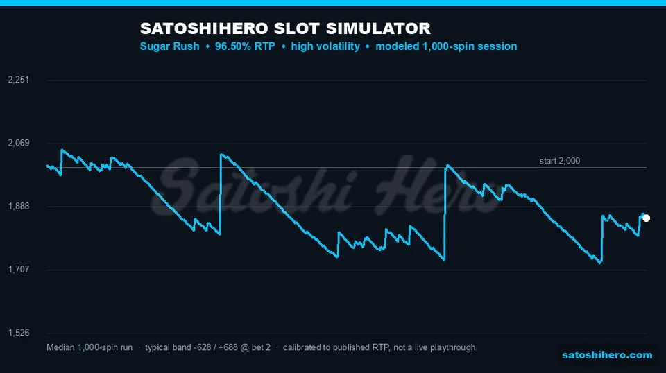Simulator line trends below the starting balance