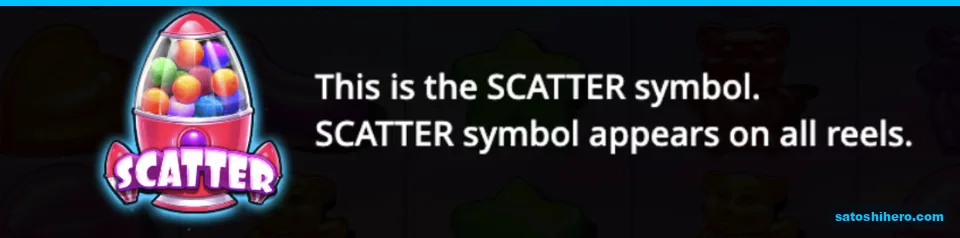 Scatter symbol appears beside all reels text
