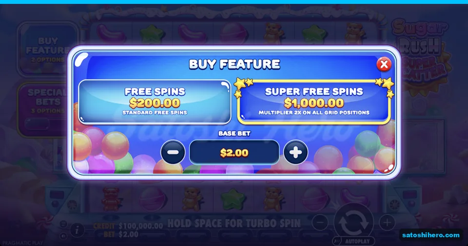 Buy menu opens at the live stake