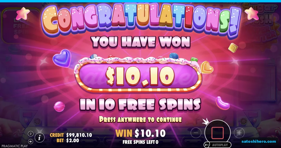 Collect screen shows $10.10 total