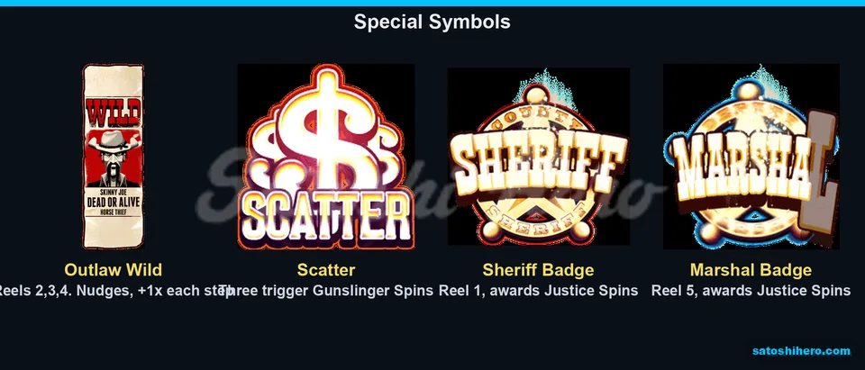 Outlaw poster scatter and badges appear
