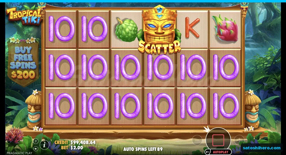 Scatter lands on the third reel