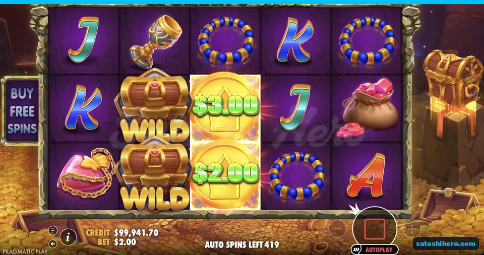 Vault Wilds collect two visible money coins