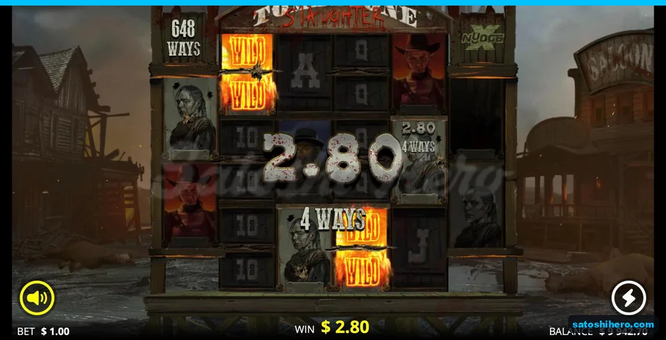 Nudge wilds create a $2.80 base win