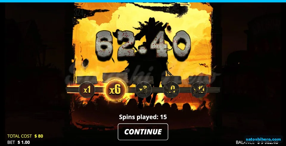 Collect screen shows a $62.40 result