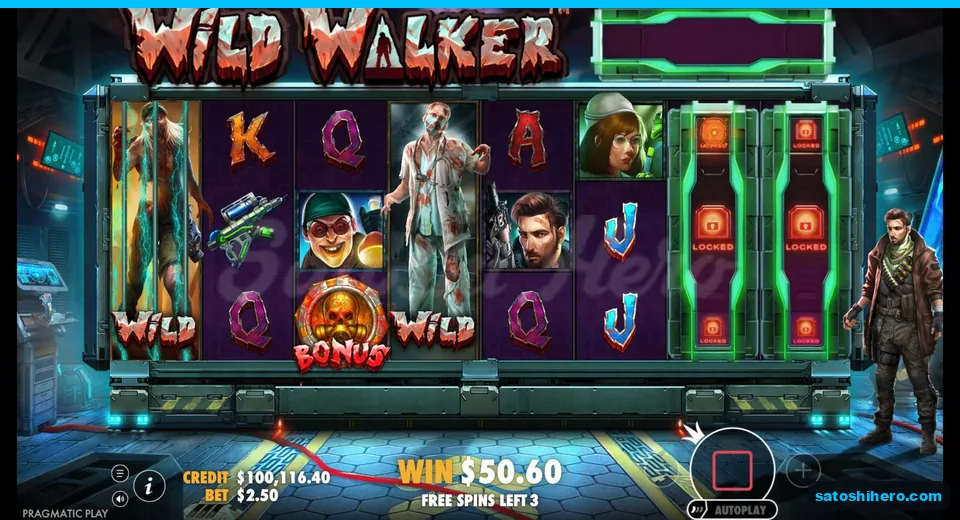 Free spins grid shows locked reels waiting