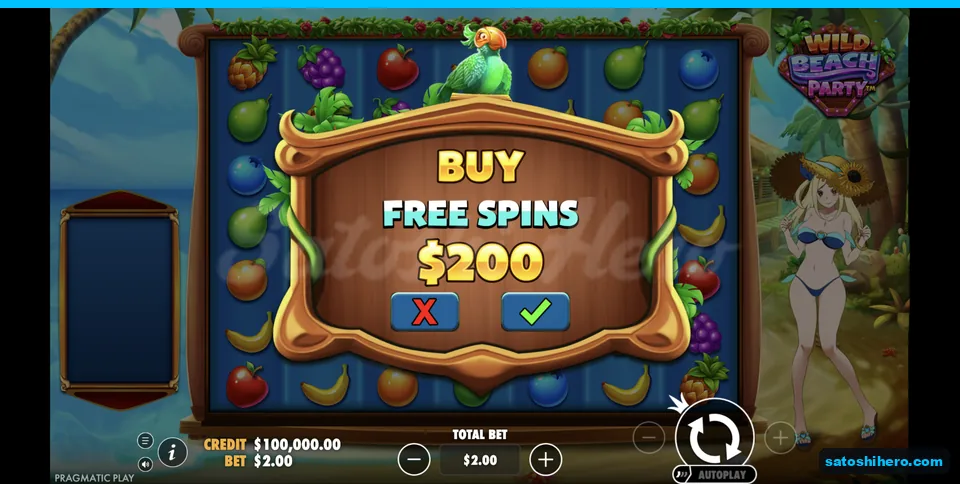 Buy panel confirms $200.00 feature cost