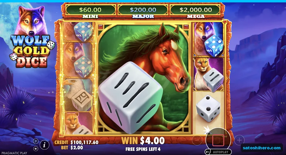 Free spins reels merge on horse symbol