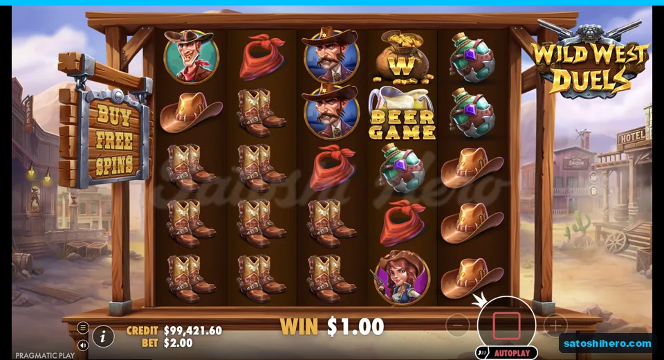 Line win pays beside a money-bag wild