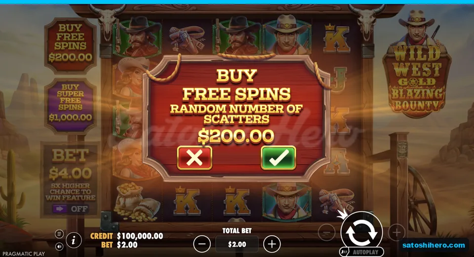 Buy menu opens at the live stake