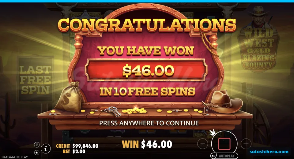 Collect screen shows $46.00 total