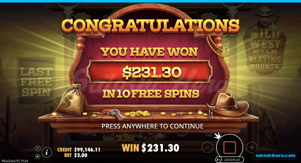 Collect screen closes at $231.30