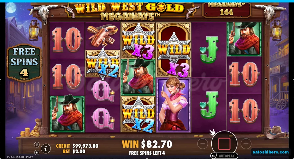 Free spins grid holds four sticky wilds