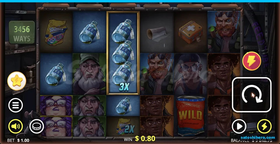 Canteen multiplier column beside small ways win