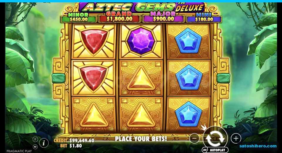 Settled grid shows colored gem symbols