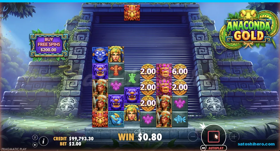 Grid shows money symbols among Aztec icons