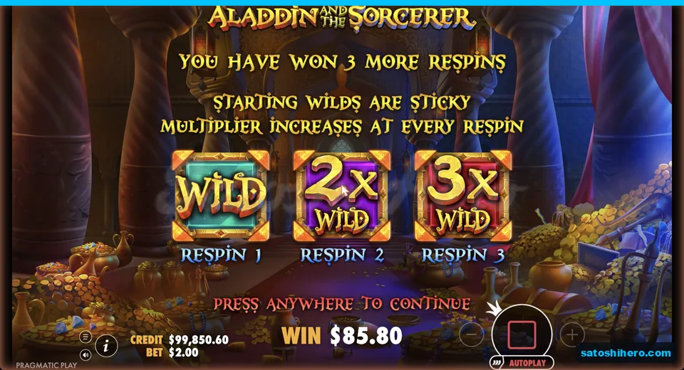 Level 2 begins with sticky Wild multipliers