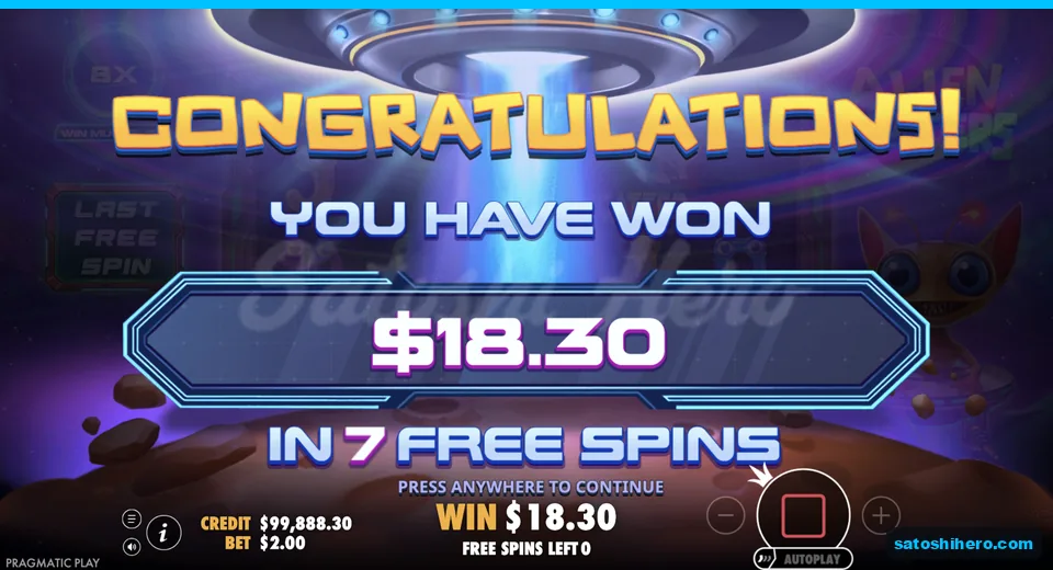 Collect screen shows an $18.30 win