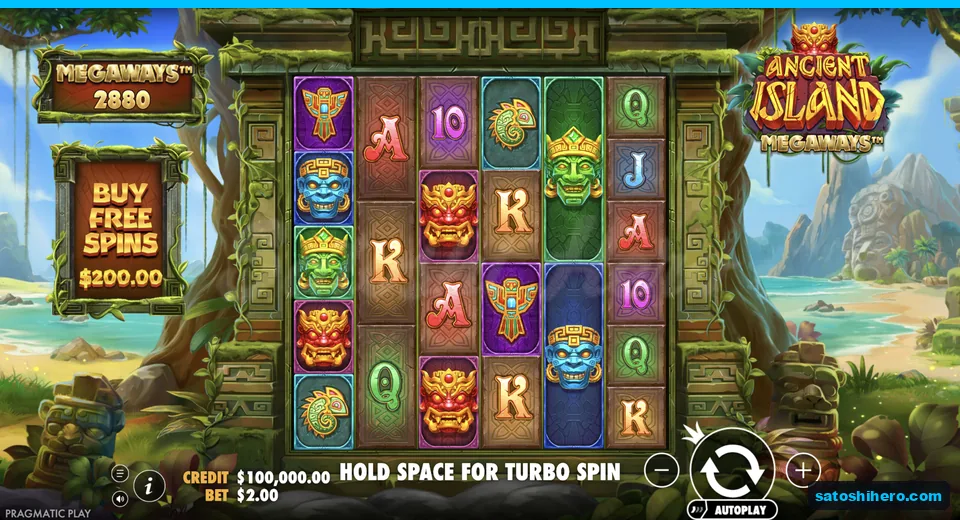 Six-reel jungle board rests inside temple