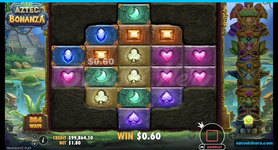 Symbols spread across unlocked stone tiles