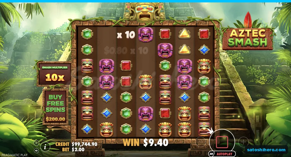 Marked red gem multiplies a small win
