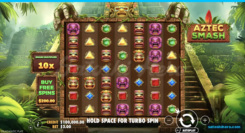 Grid shows masks gems and triangle symbols