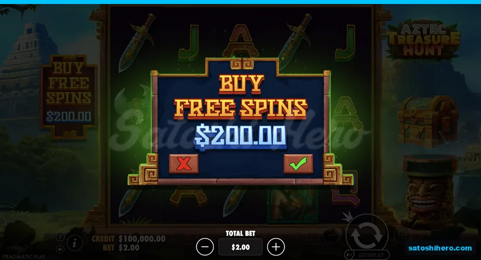 Buy panel opens with $200.00 feature price