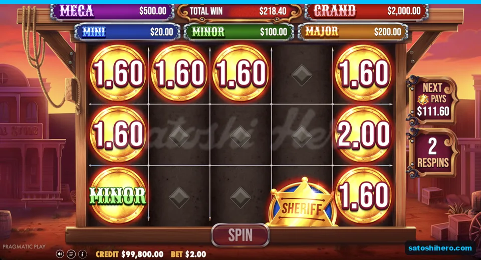 Respin board holds coins, badge and MINOR
