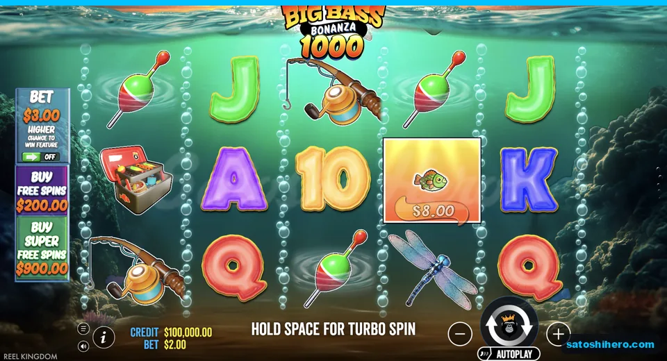 Idle reels show underwater board and money fish