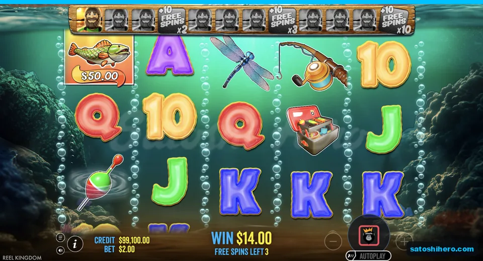Money fish sits uncollected late in Super Free Spins