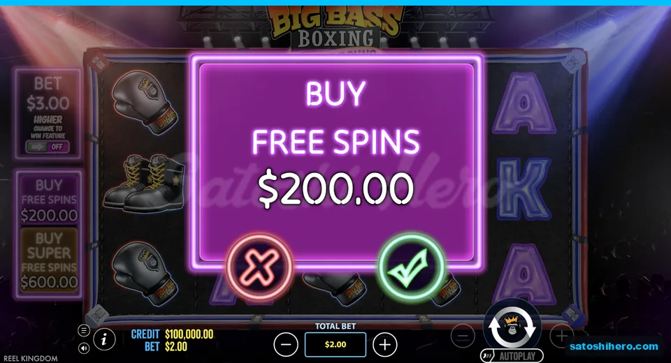 Buy panel opens at the live stake