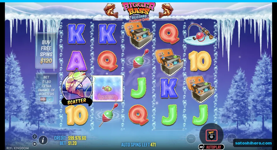 Money fish appears beside bass Scatter